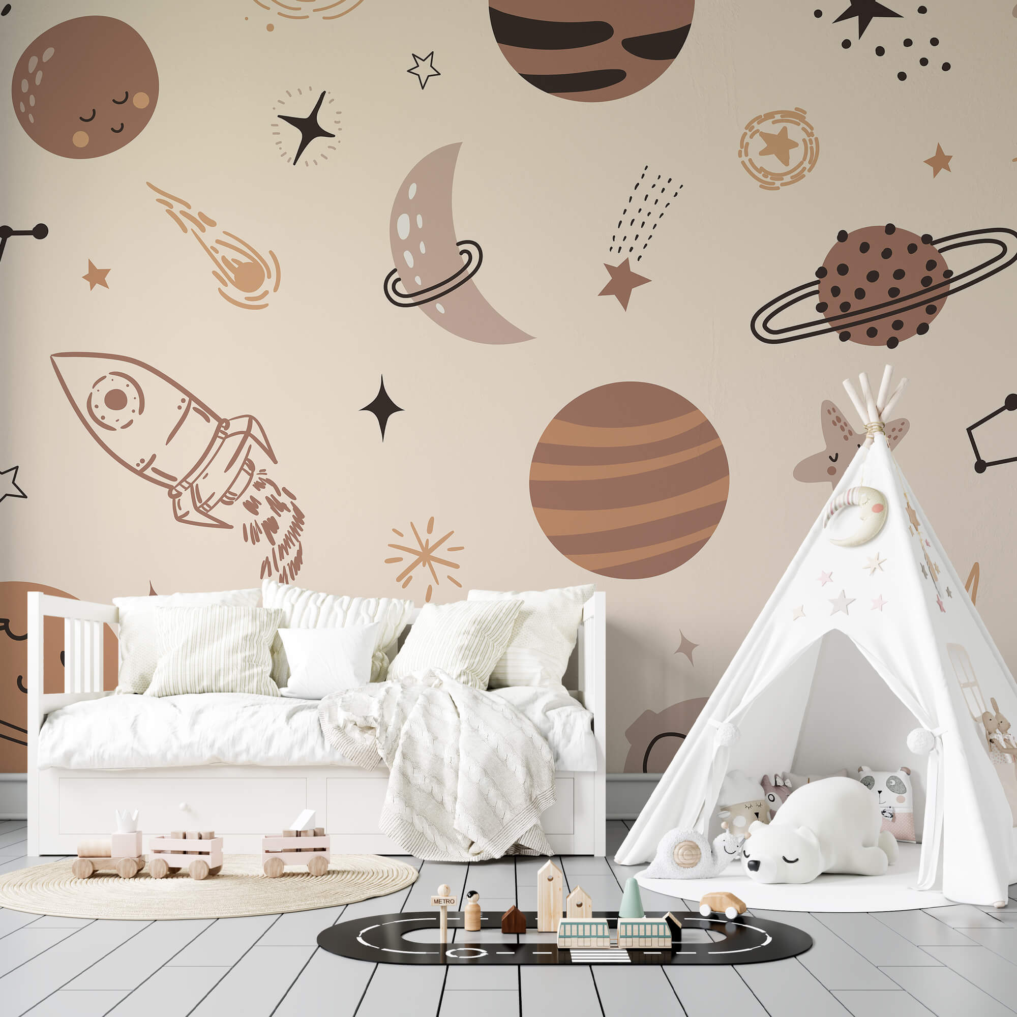 Schema dei pianeti e delle stelle