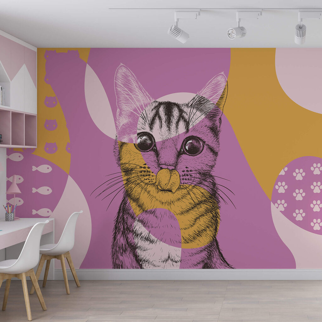 Gatto con naso da topo