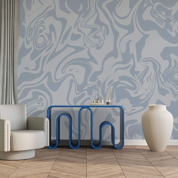 Onde di morbide tonalità di blu che turbinano Onde di morbide tonalità di blu che turbinano