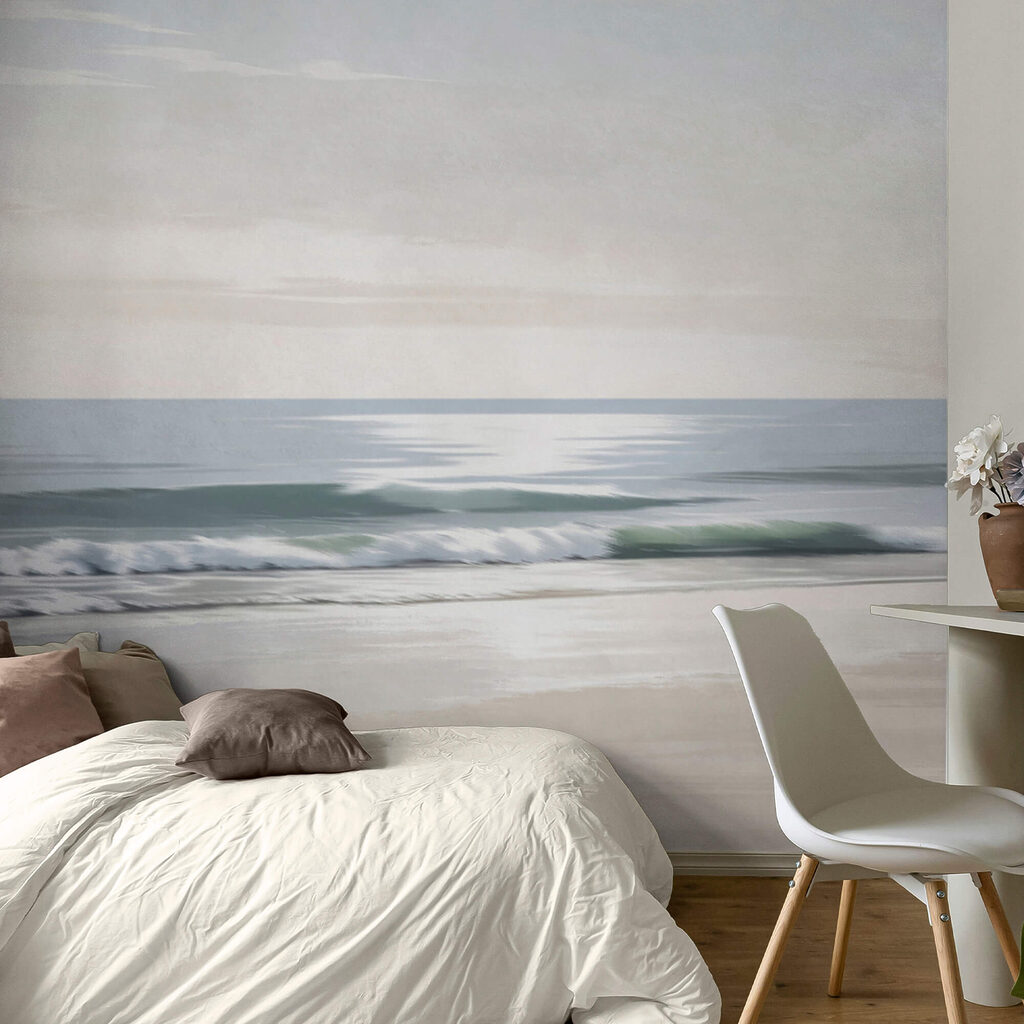 Spiaggia con onde e sabbia