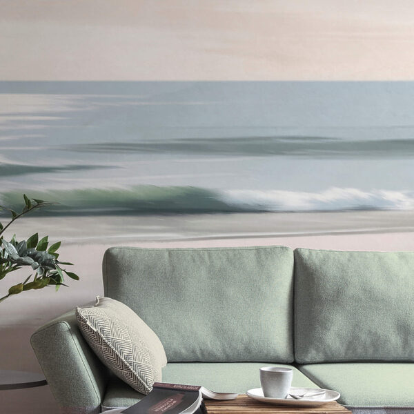 Spiaggia con onde e sabbia