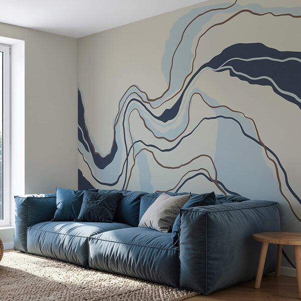 Linee fluide in tonalità serene