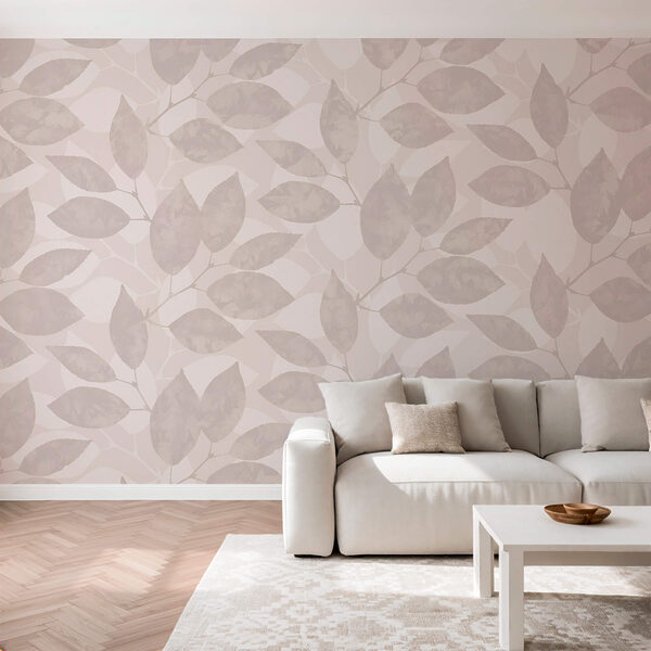 Motivo di foglie su sfondo bianco