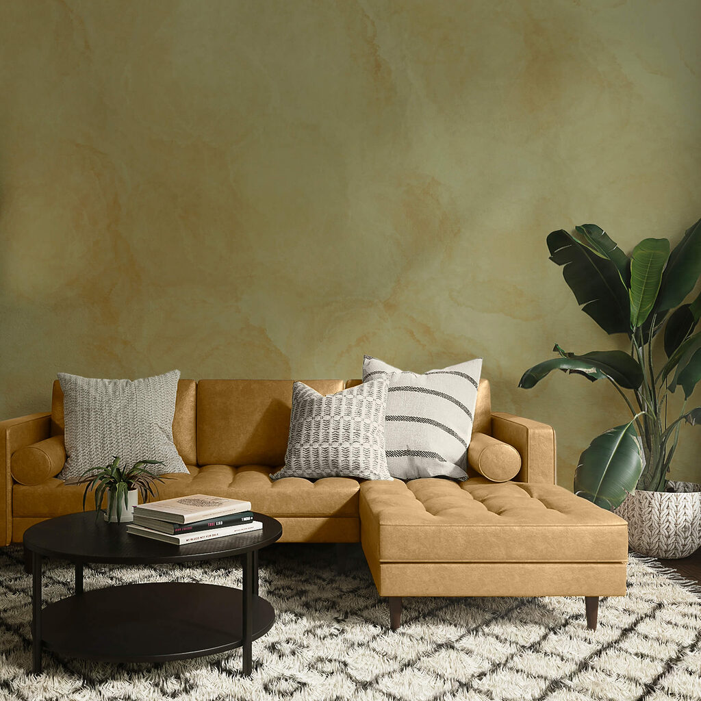 Le tonalità tenui creano una delicata profondità e calore