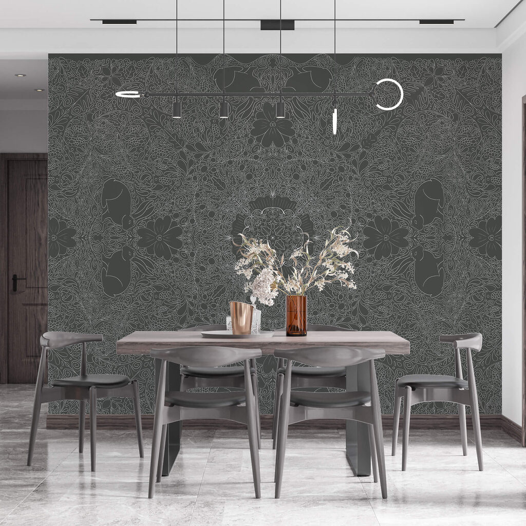 Motivo grigio e bianco