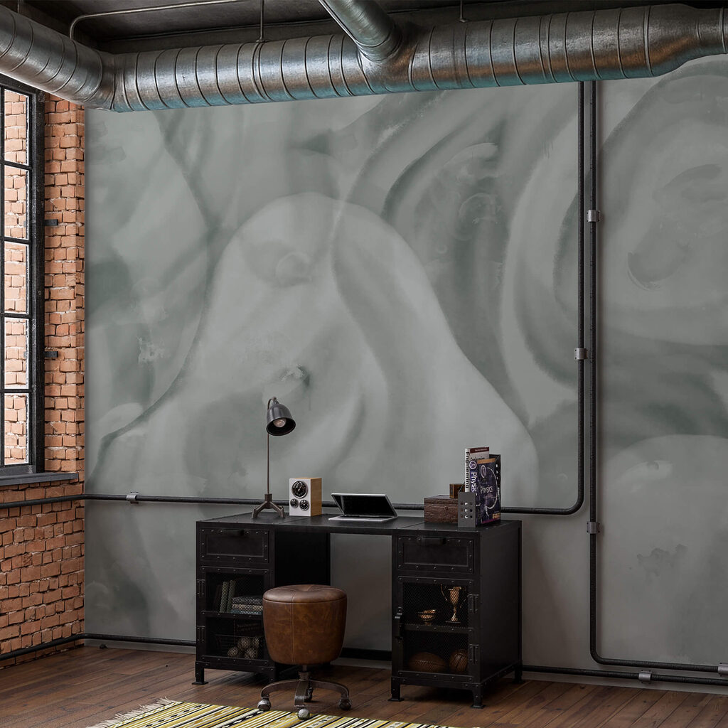 Forme morbide e sinuose in tonalità delicate