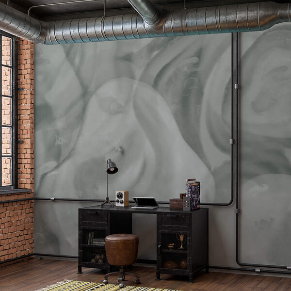 Forme morbide e sinuose in tonalità delicate