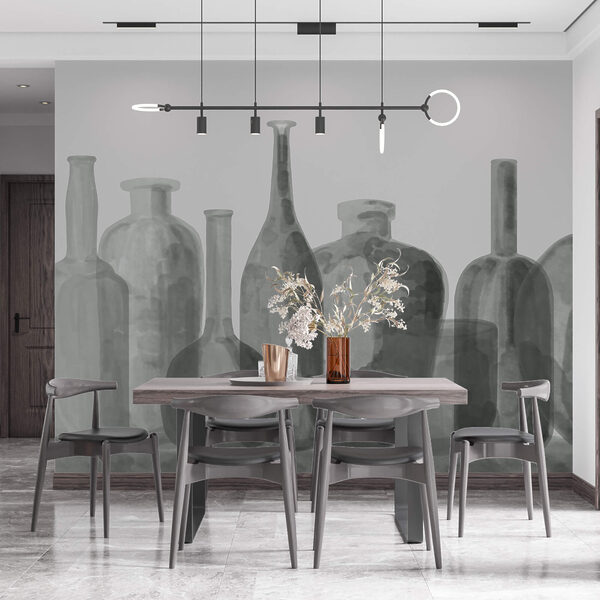 Gruppo di bottiglie di vetro Gruppo di bottiglie di vetro