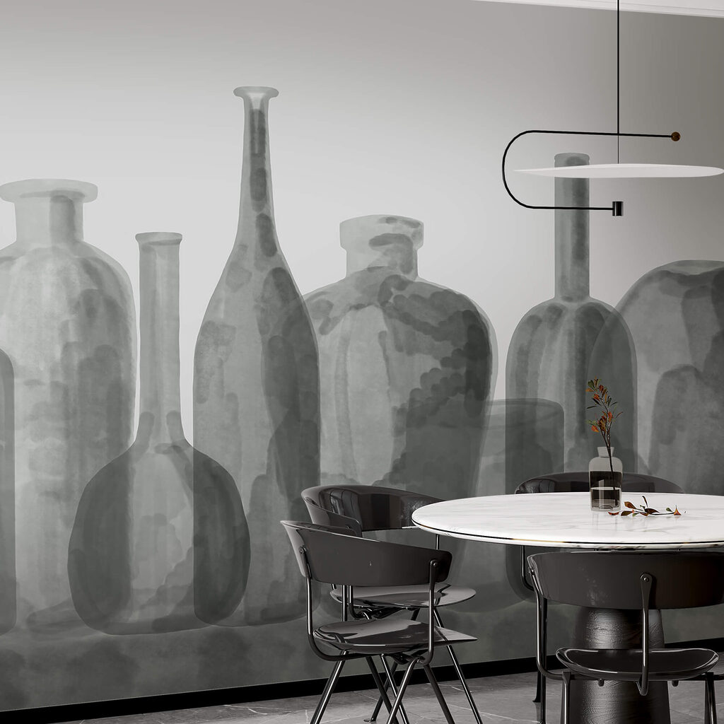 Gruppo di bottiglie di vetro Gruppo di bottiglie di vetro