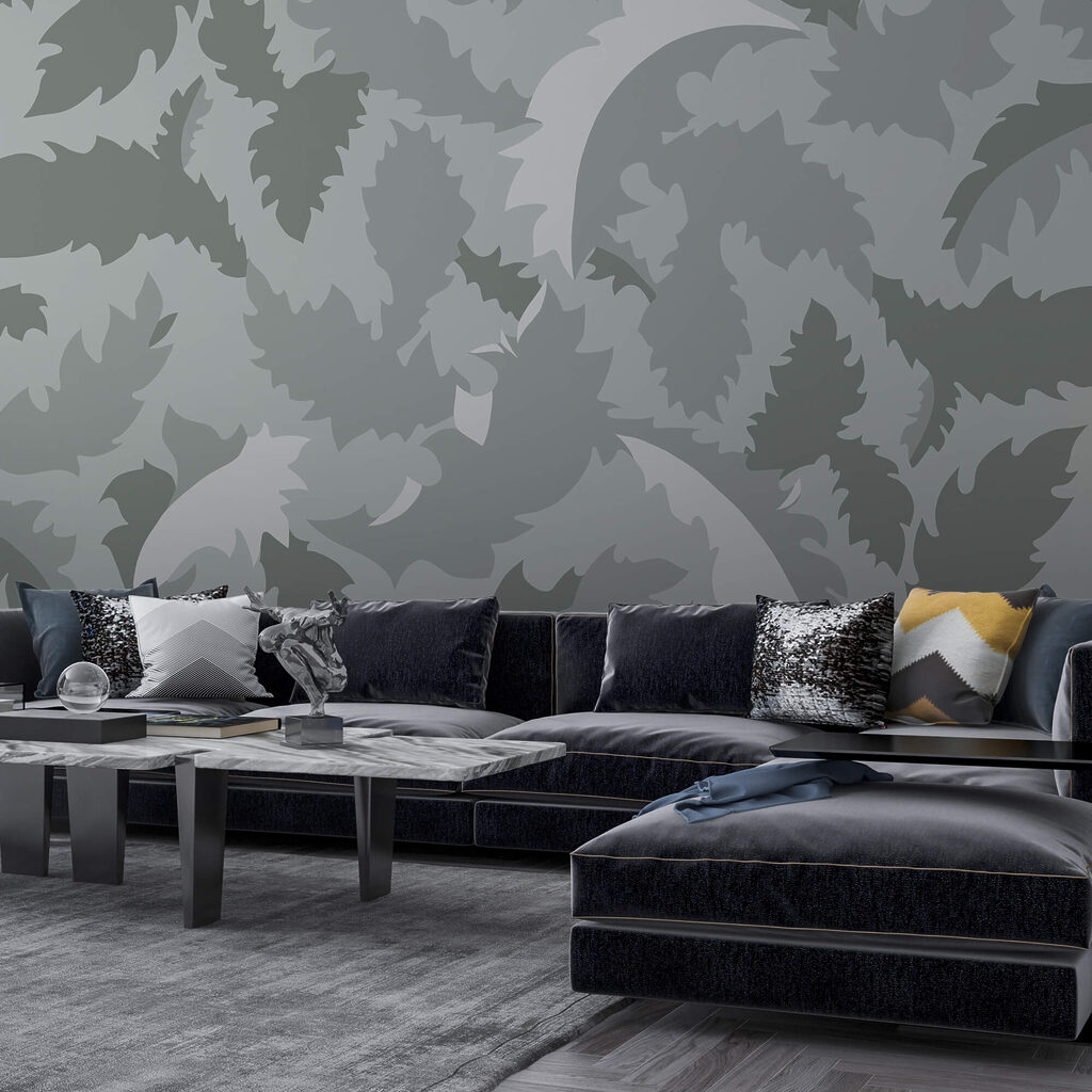 Motivo grigio e bianco