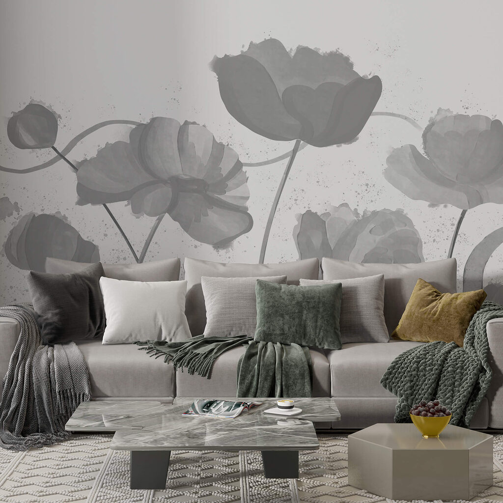 Fiori stravaganti dai colori tenui