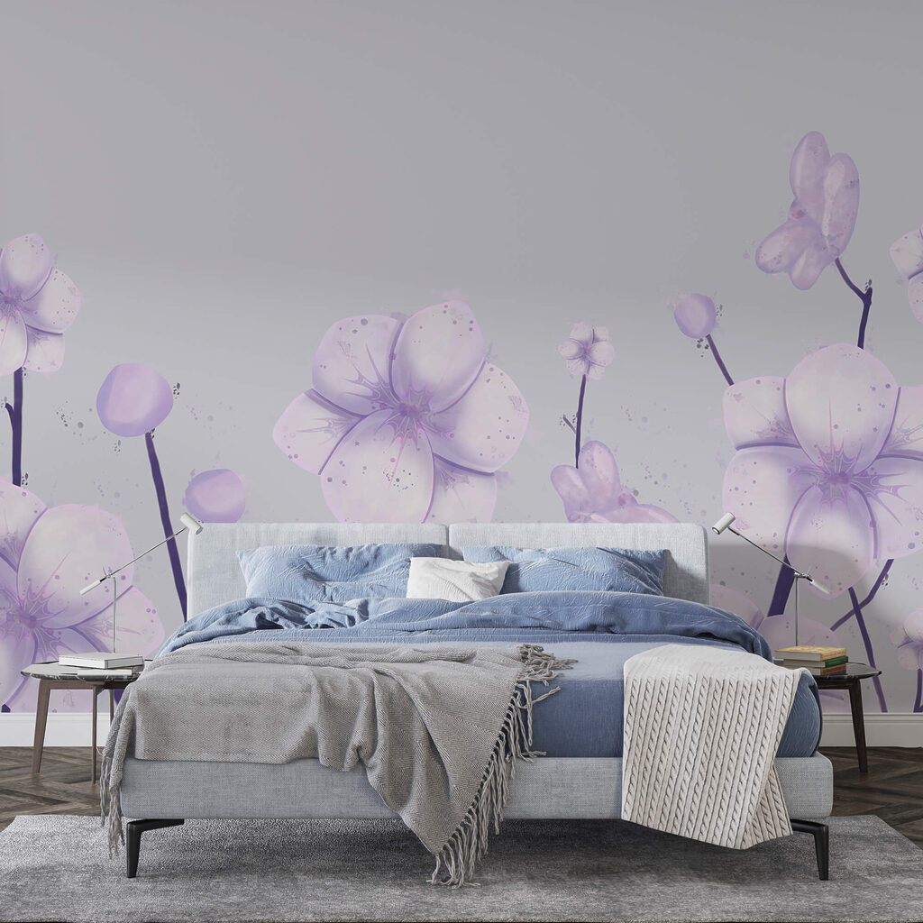 Gruppo di fiori su sfondo bianco