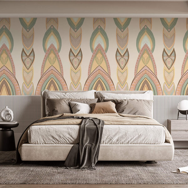 Motivo di forme colorate