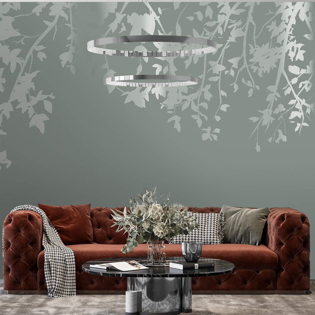 Rami di alberi con foglie