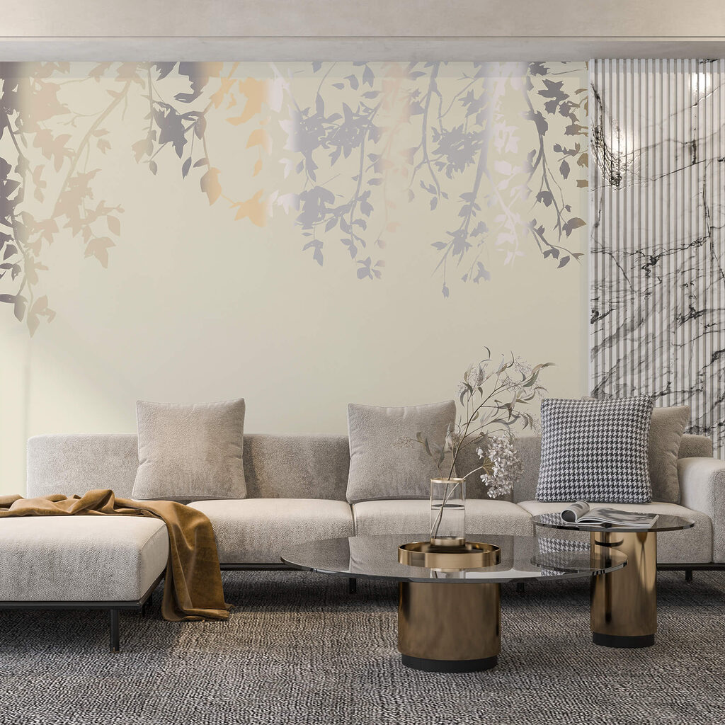 Rami di alberi con foglie