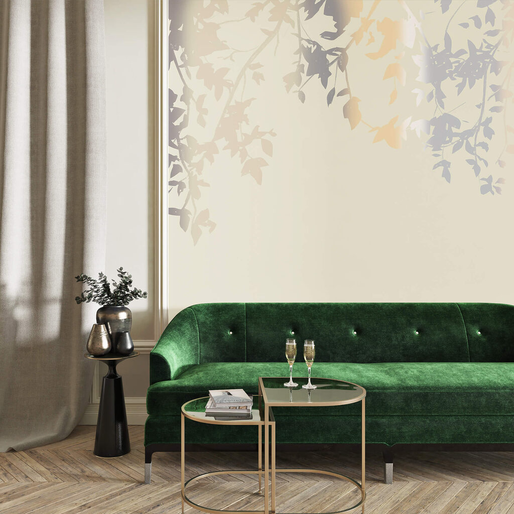 Rami di alberi con foglie