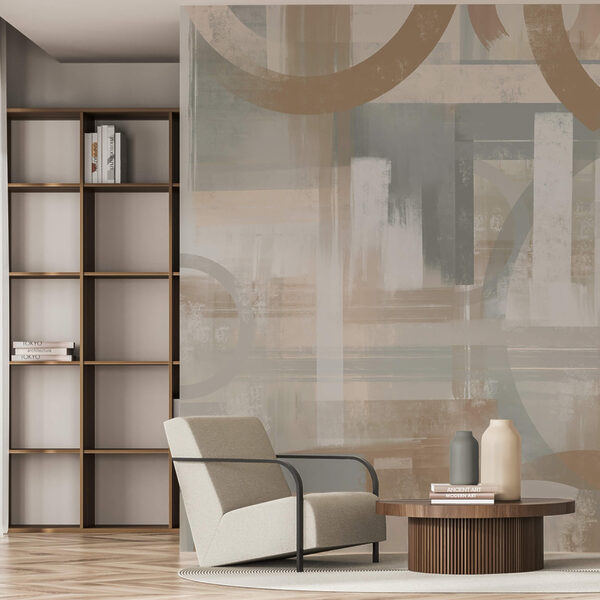 Carta da parati Carta da parati Dipingere cerchi e linee (COD: t00347)