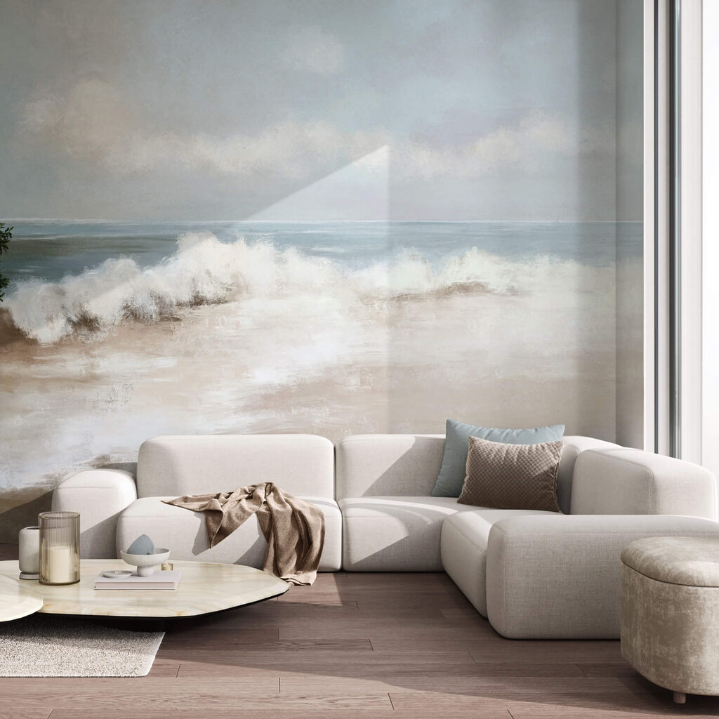 Dipinto di una spiaggia