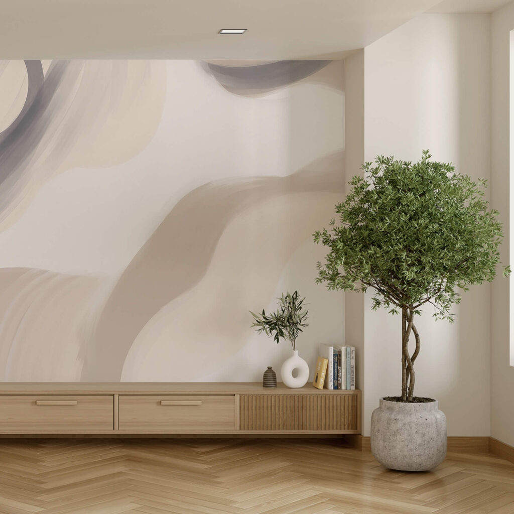 Vortici astratti in tonalità tenui