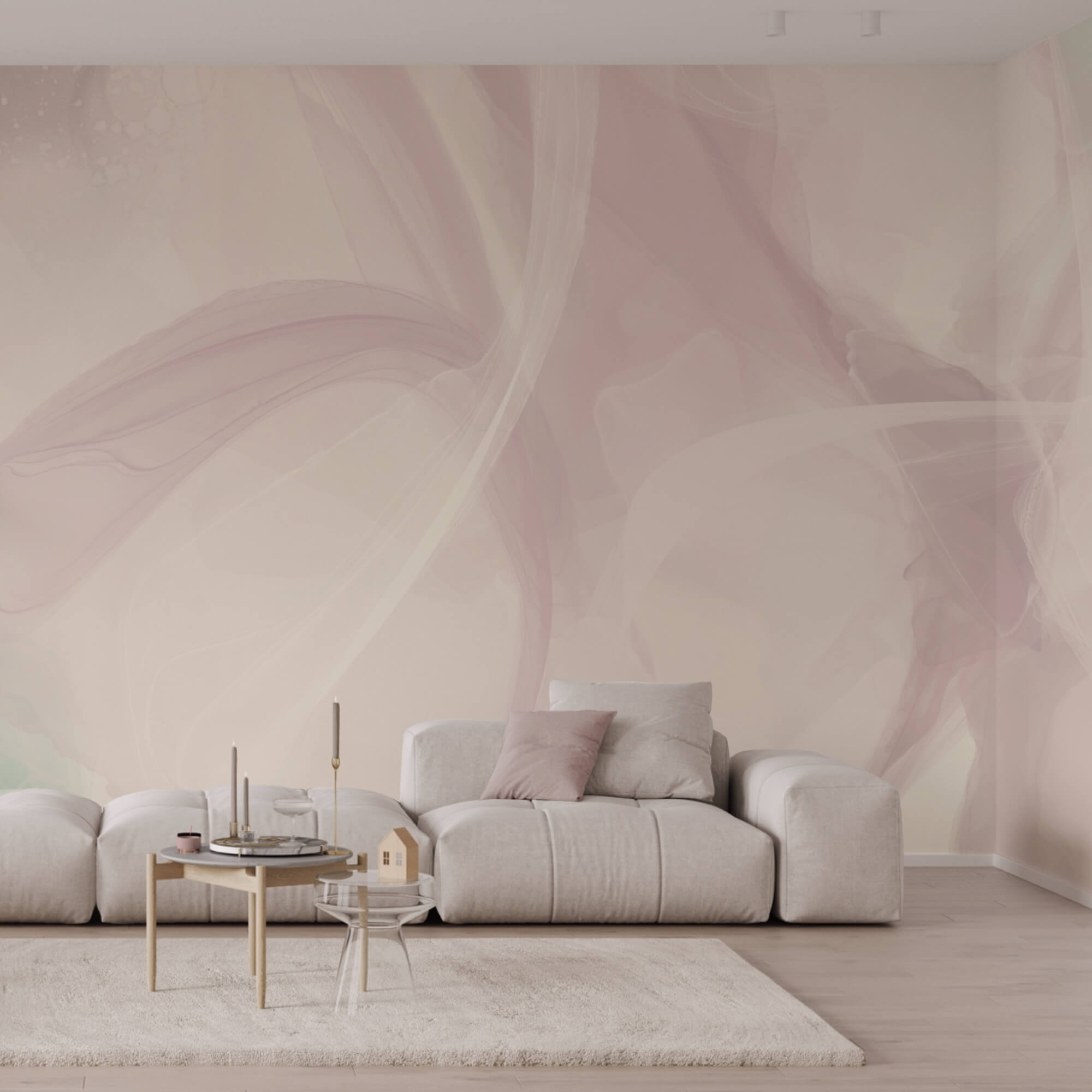 Tonalità tenui che si fondono in una delicata armonia