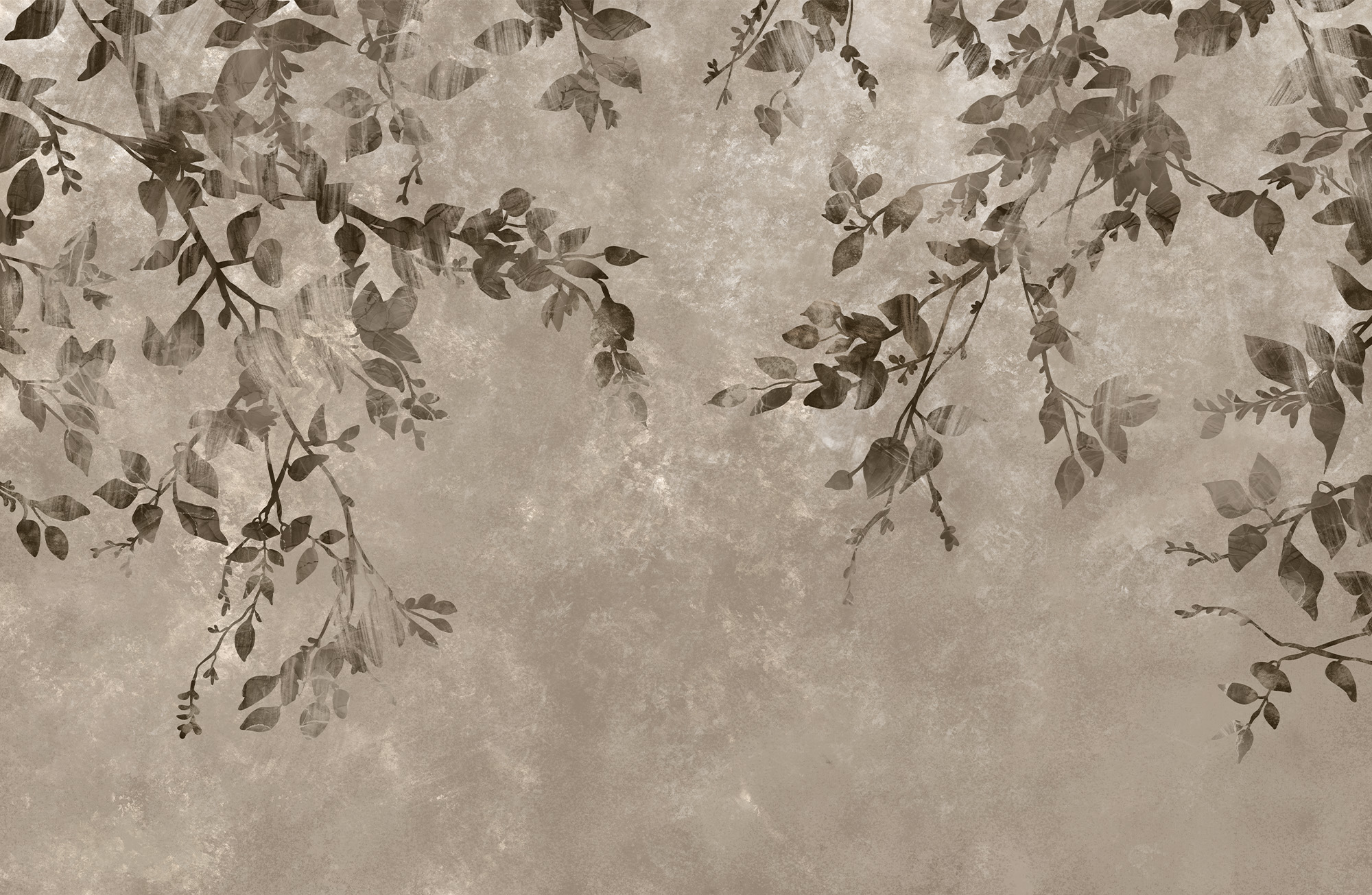 Tree branches with leaves