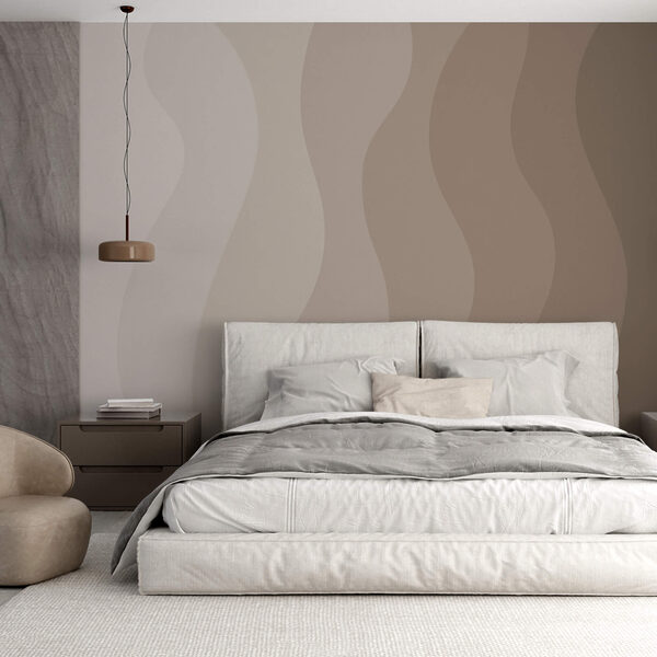 Onde armoniose di colori tenui