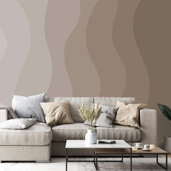 Onde armoniose di colori tenui