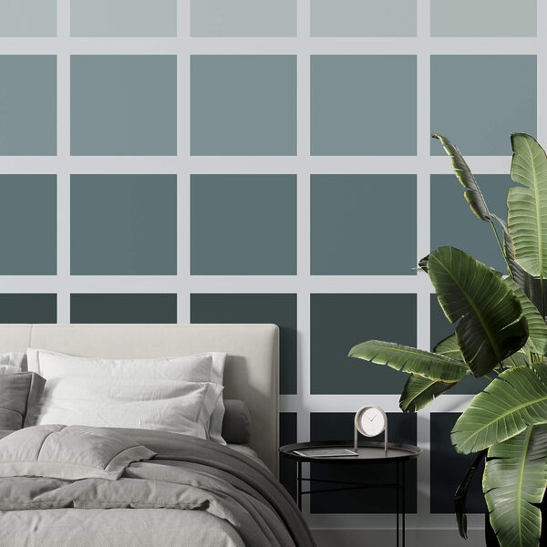 Quadrati grigi con quadrati neri