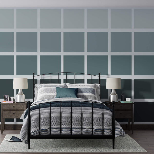 Quadrati grigi con quadrati neri