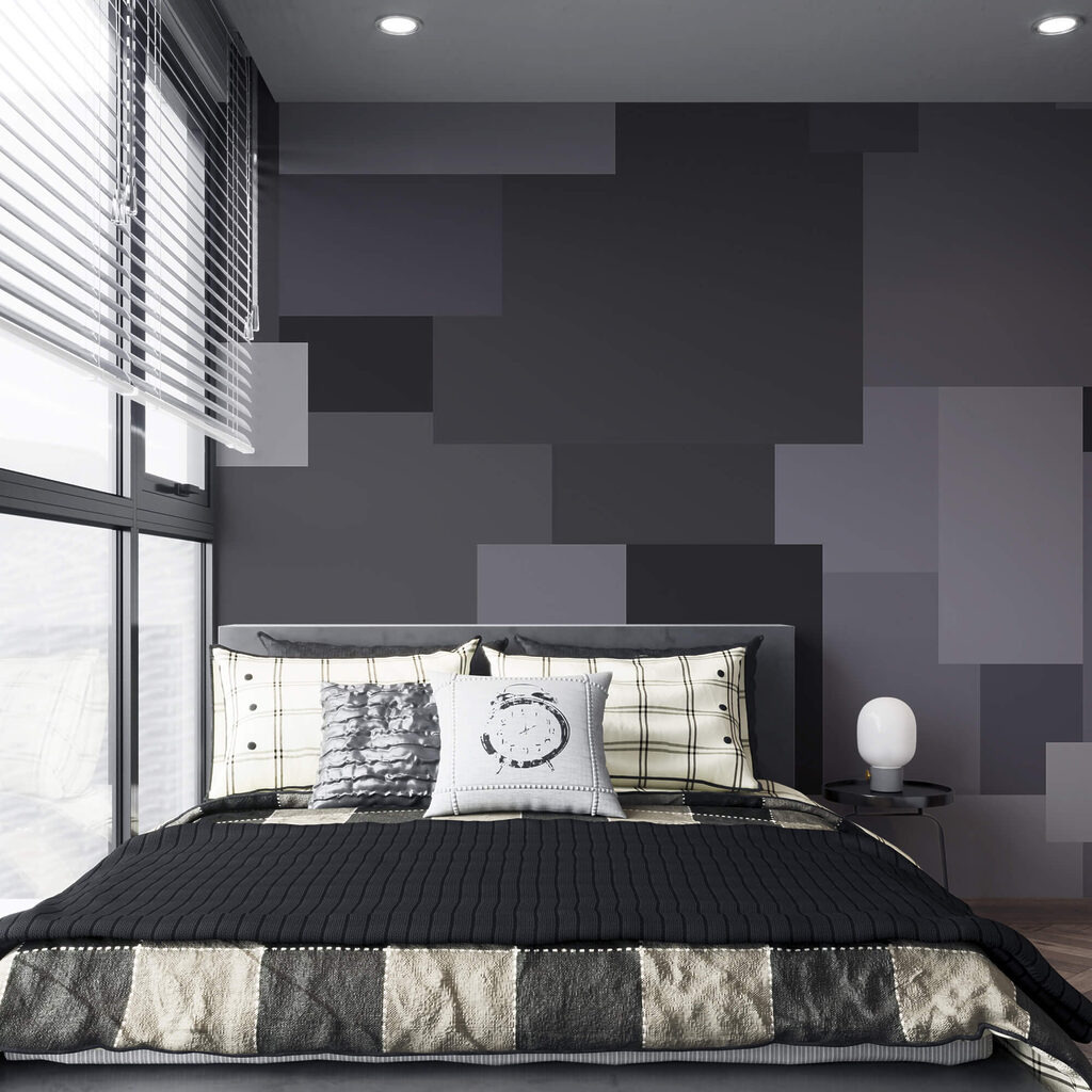 Quadrati grigi in una pila