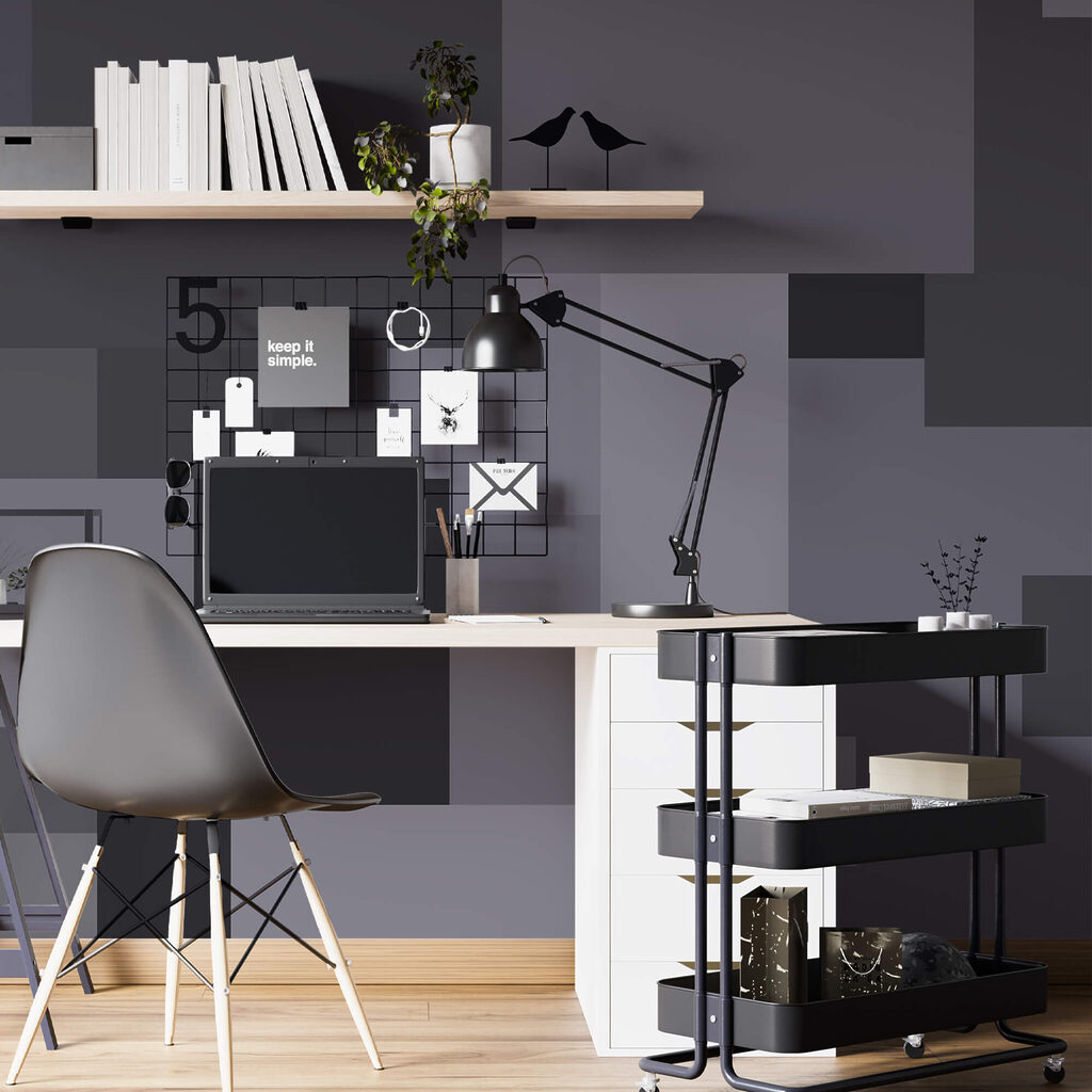 Quadrati grigi in una pila