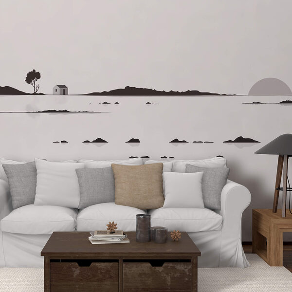 Casa in mezzo a un lago