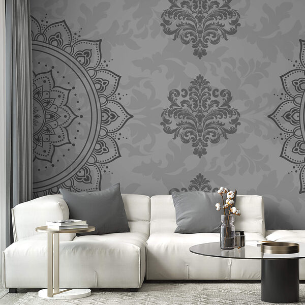 Motivo grigio e bianco