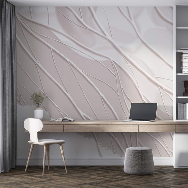 Linee bianche su una superficie bianca