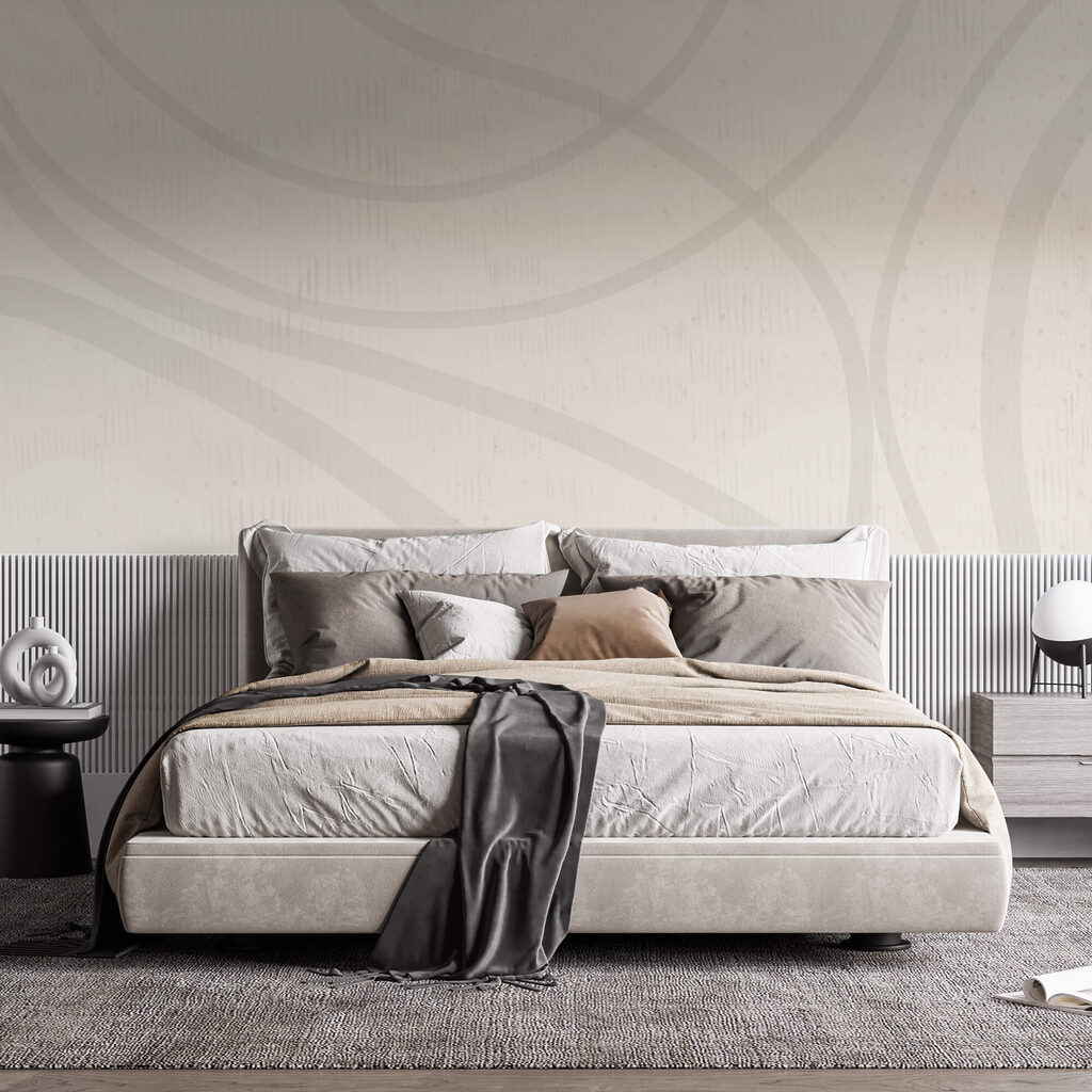 Superficie bianca con linee