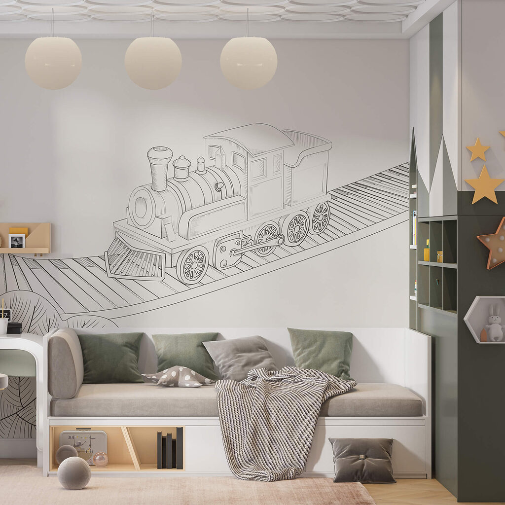 Disegno di un treno Disegno di un treno