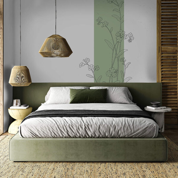 Disegno di fiori e foglie