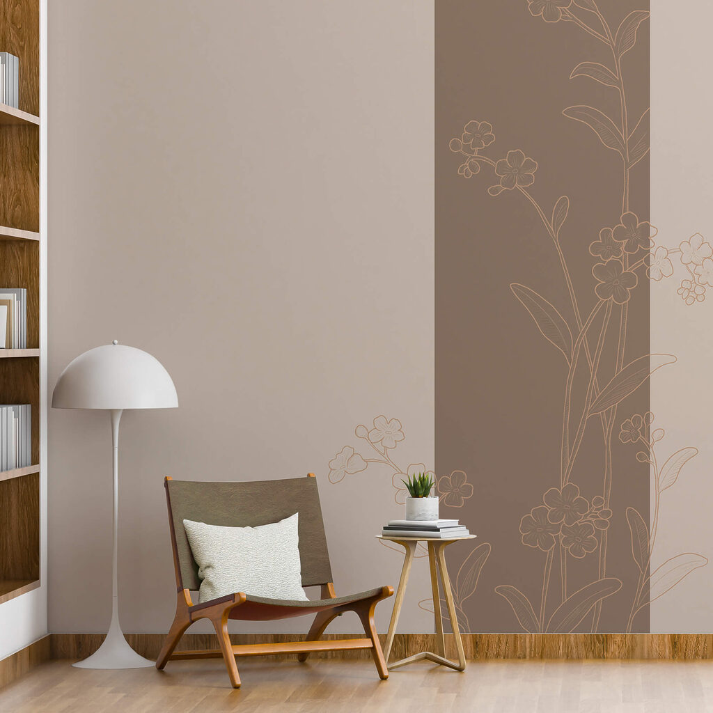 Elegante disegno floreale su sfondo rilassante