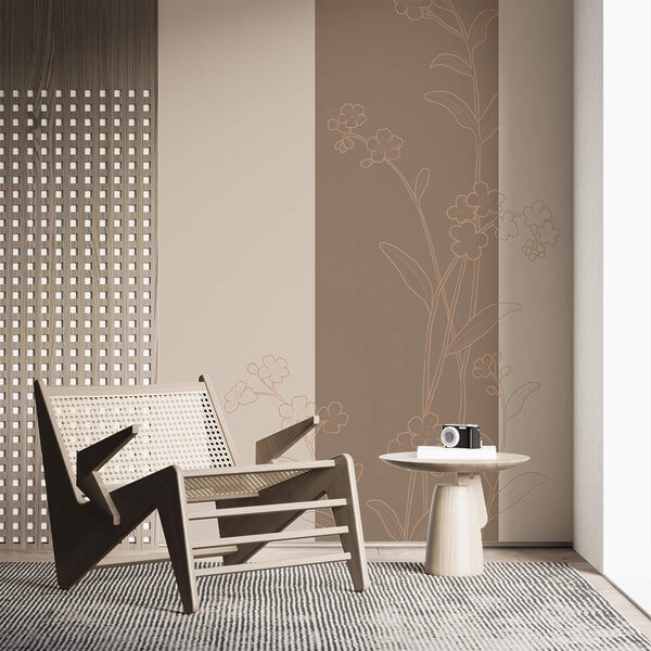 Elegante disegno floreale su sfondo rilassante