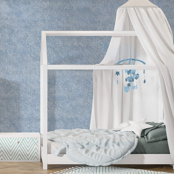 Superficie maculata blu e bianca