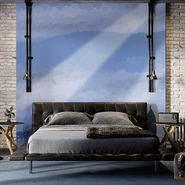 Nuvole e fasci di luce nel cielo