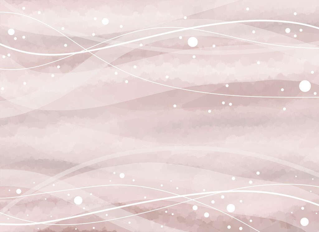 White lines and dots on a pink background