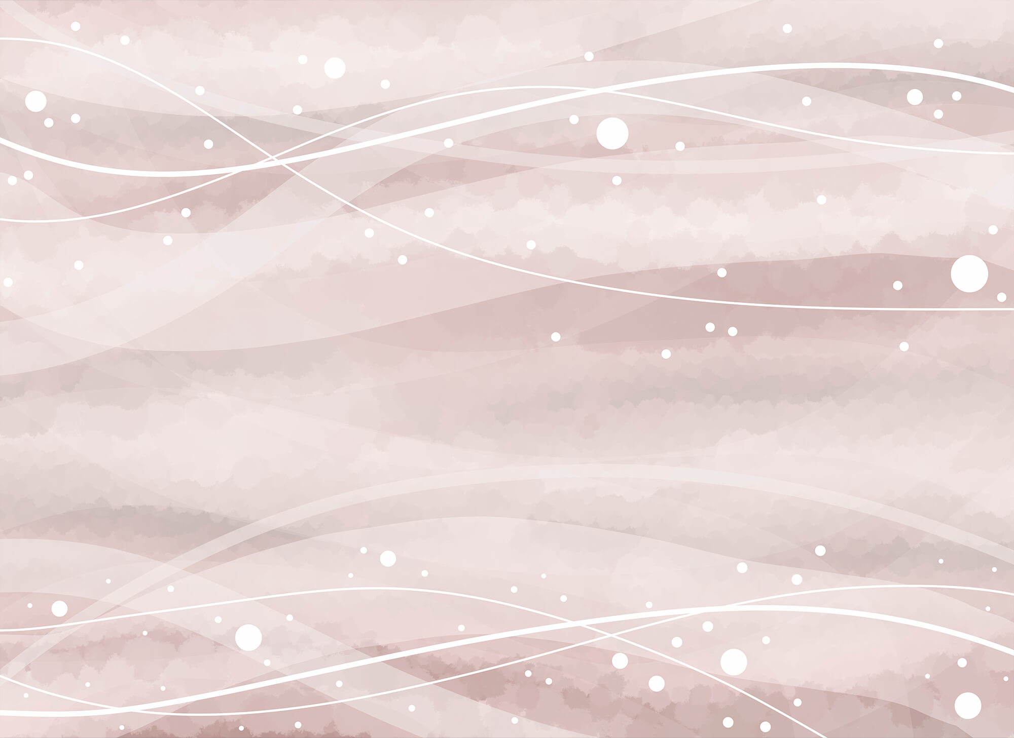 White lines and dots on a pink background