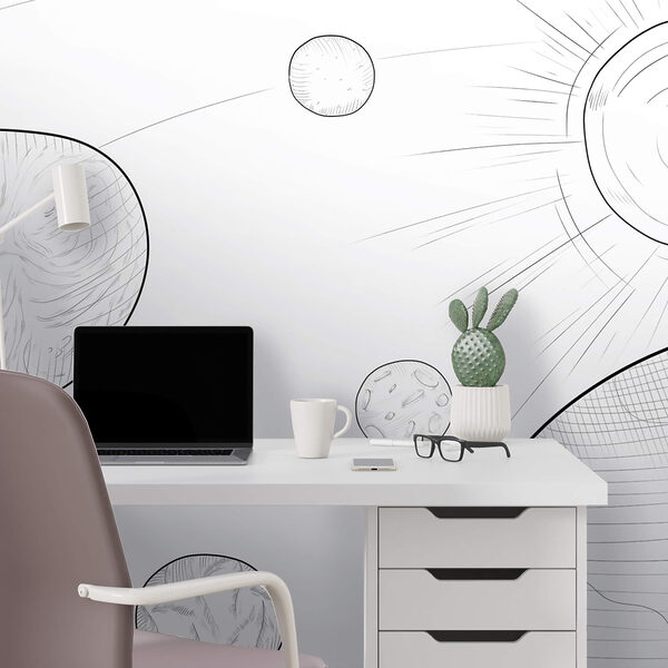 Disegno dei pianeti e del sole