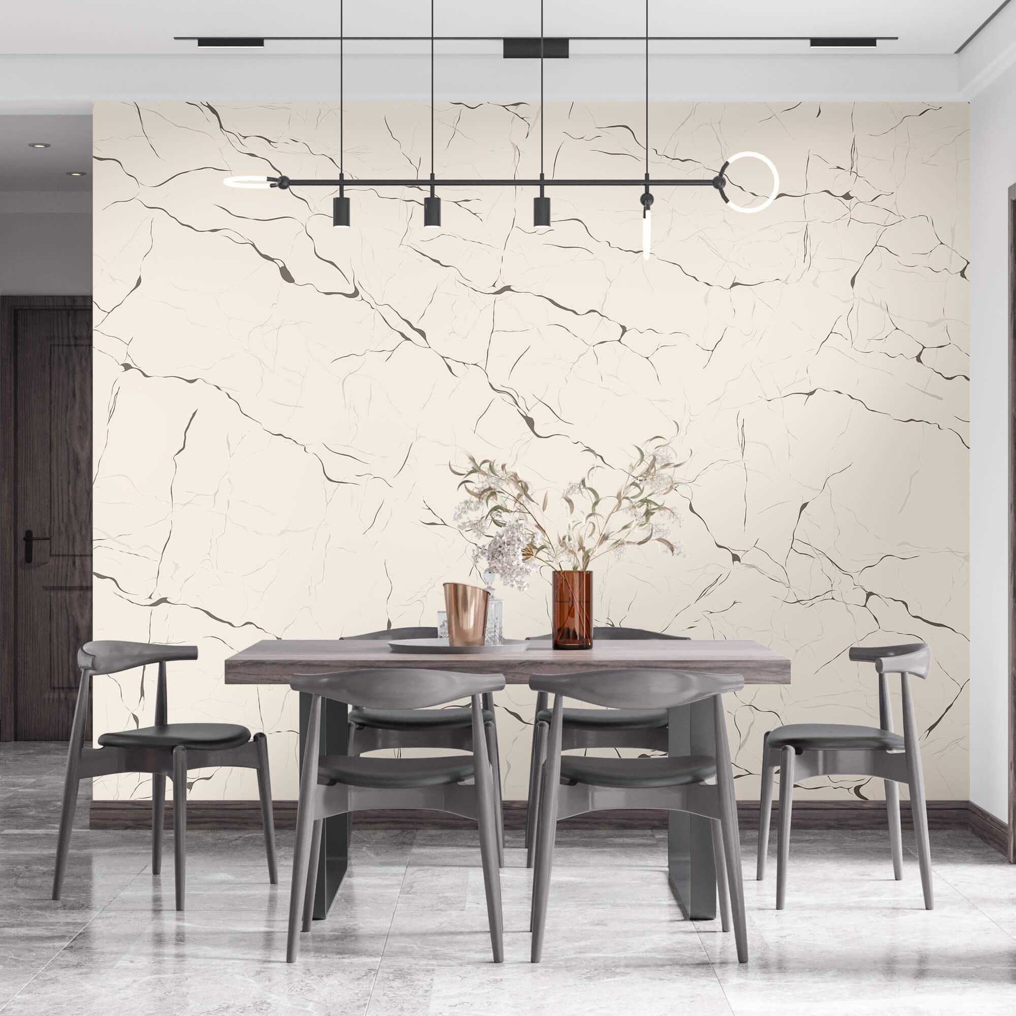 Superficie bianca con crepe