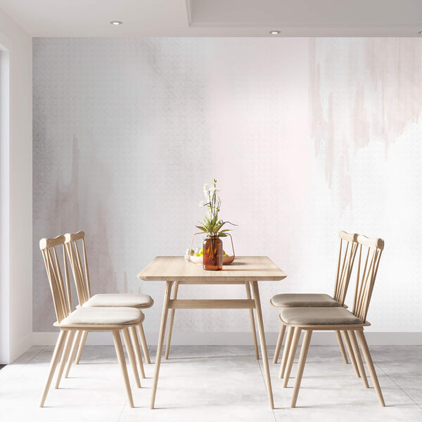 Carta da parati Carta da parati Sfondo bianco e rosa (COD: t00421)