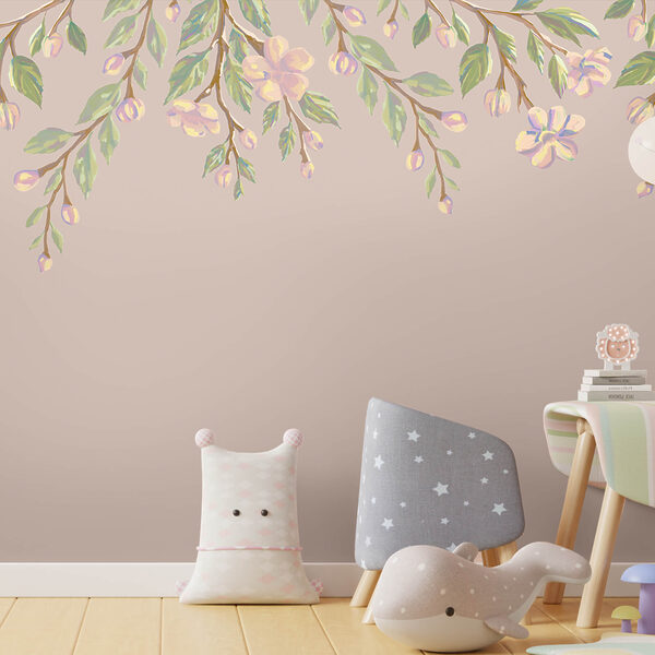 Delicato disegno floreale su sfondo tenue