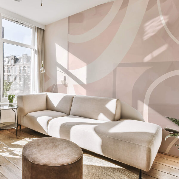 Forme astratte in tenui colori pastello Forme astratte in tenui colori pastello