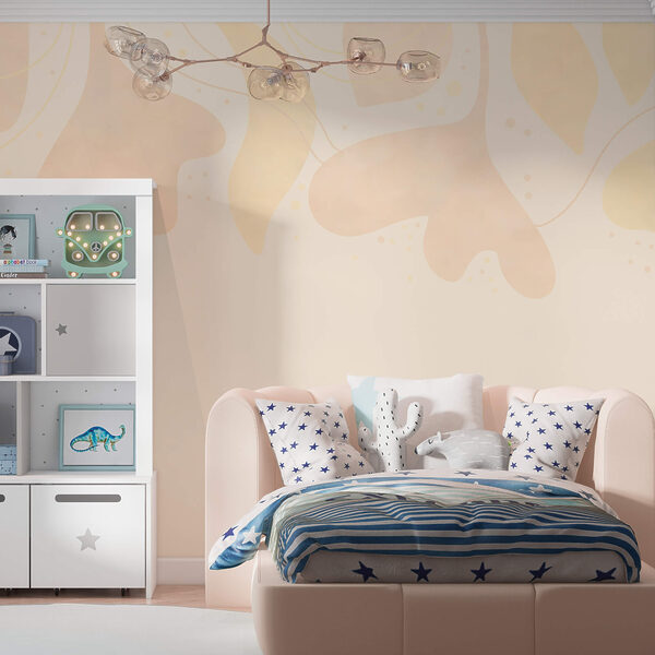 Delicate foglie color pastello su uno sfondo morbido Delicate foglie color pastello su uno sfondo morbido