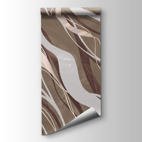 Brown and white swirls